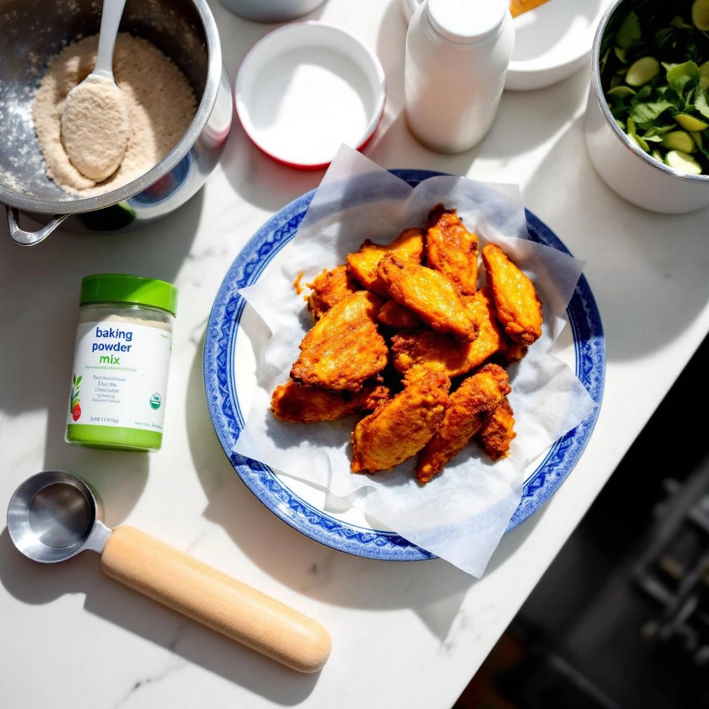 aluminum free baking powder used for crispy chicken wings and homemade mixes