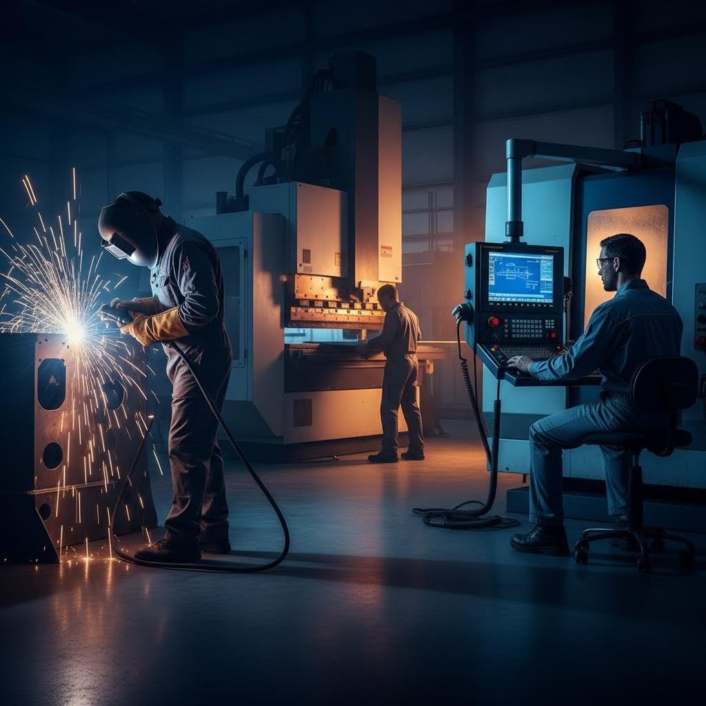 different specializations in metal fabrication from welding to cnc operation