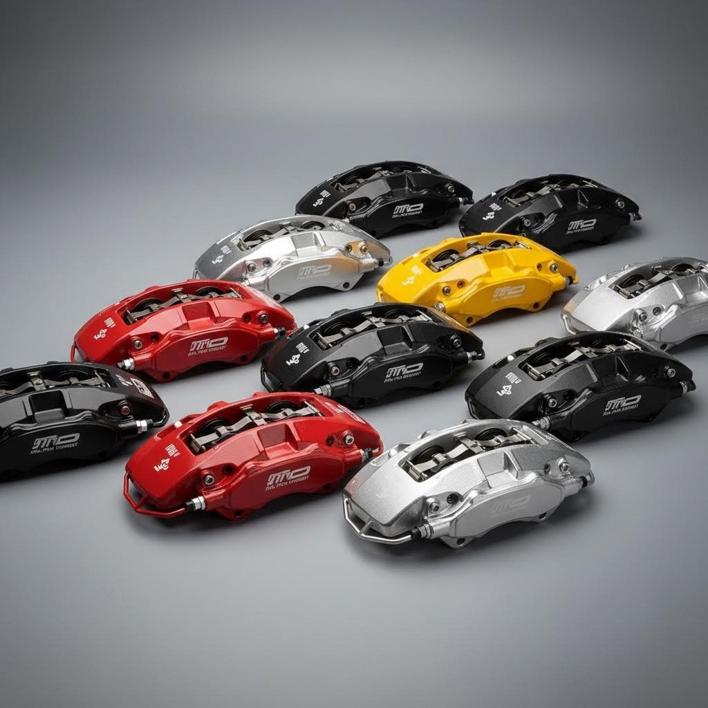 professional finishing options available for custom forged brake calipers
