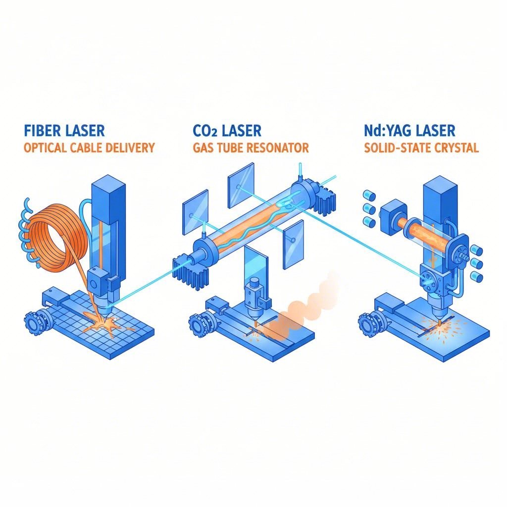 visual comparison of fiber co2 and nd yag laser cutting technologies