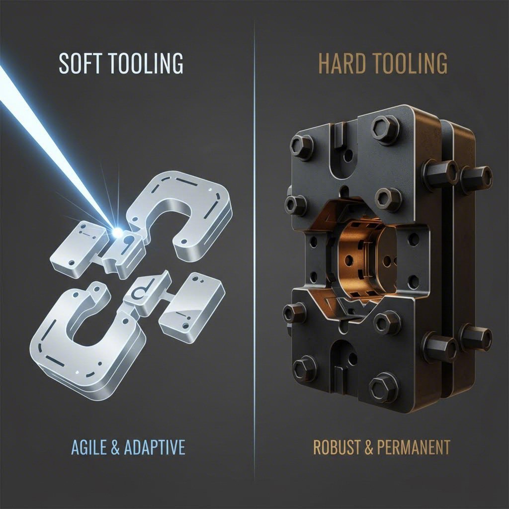 Comparison of soft tooling agility versus hard tooling durability