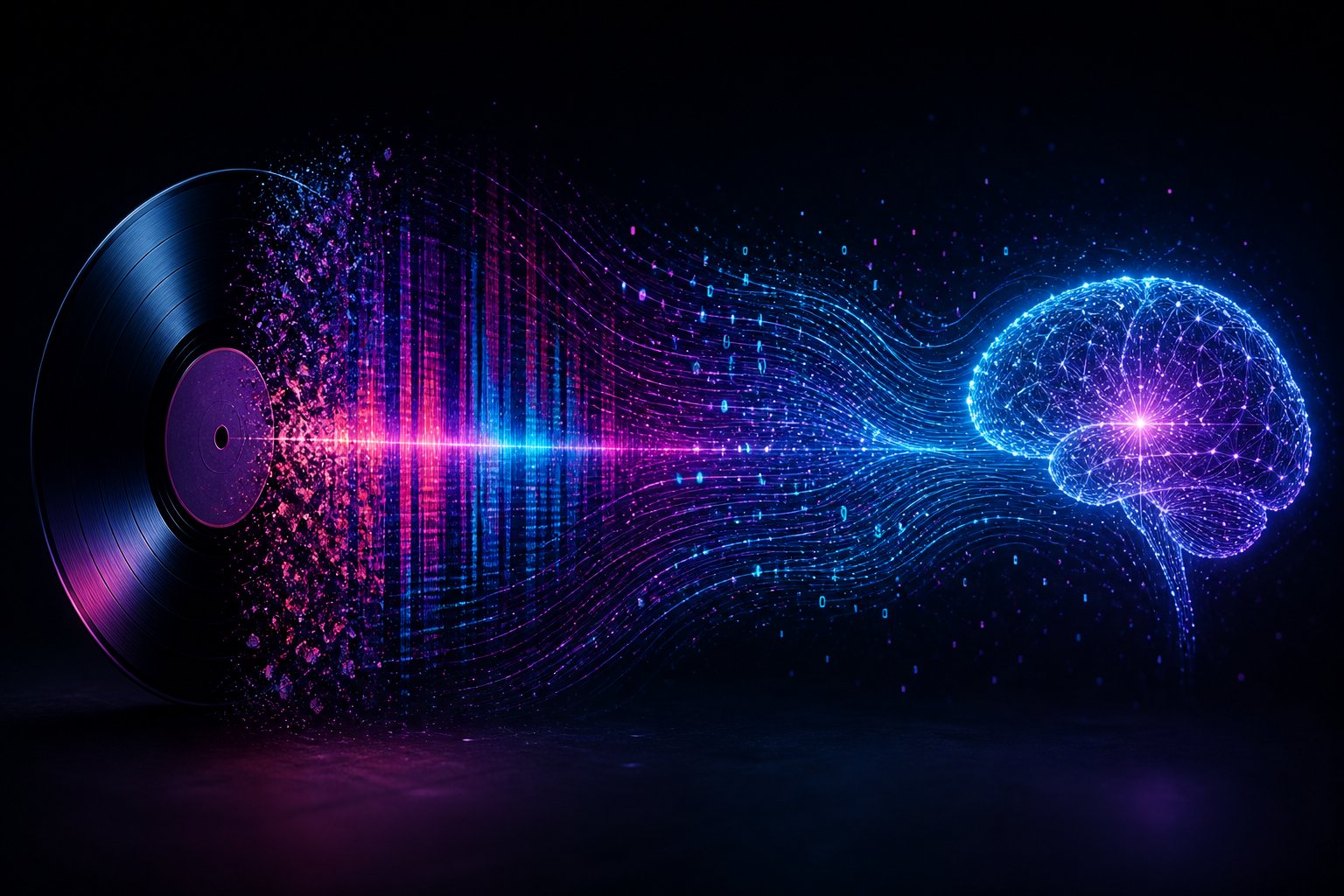 ai music generators convert copyrighted audio into spectrograms and numerical embeddings during the training process