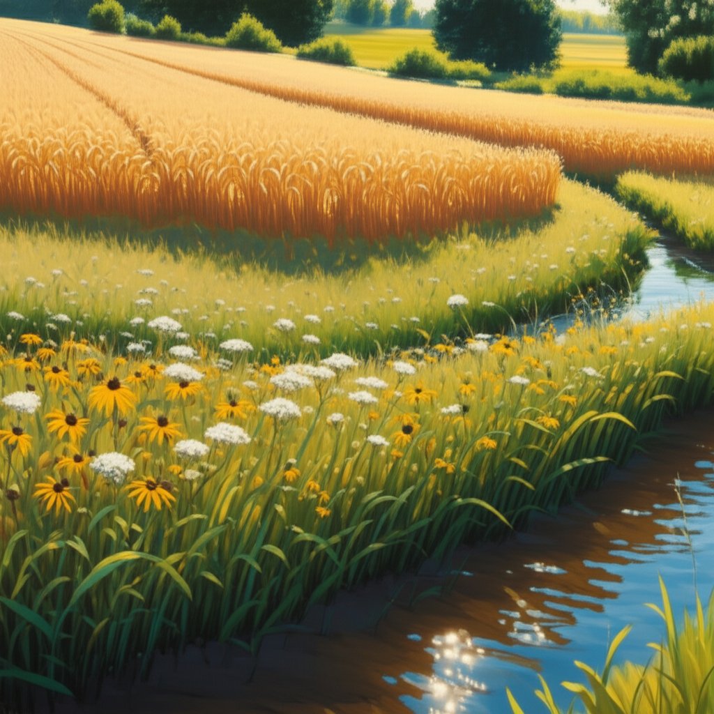 buffer strips help reduce phosphate runoff and protect water quality