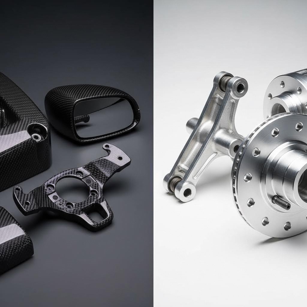 forged carbon fiber and forged aluminum represent two premium material approaches for high performance applications