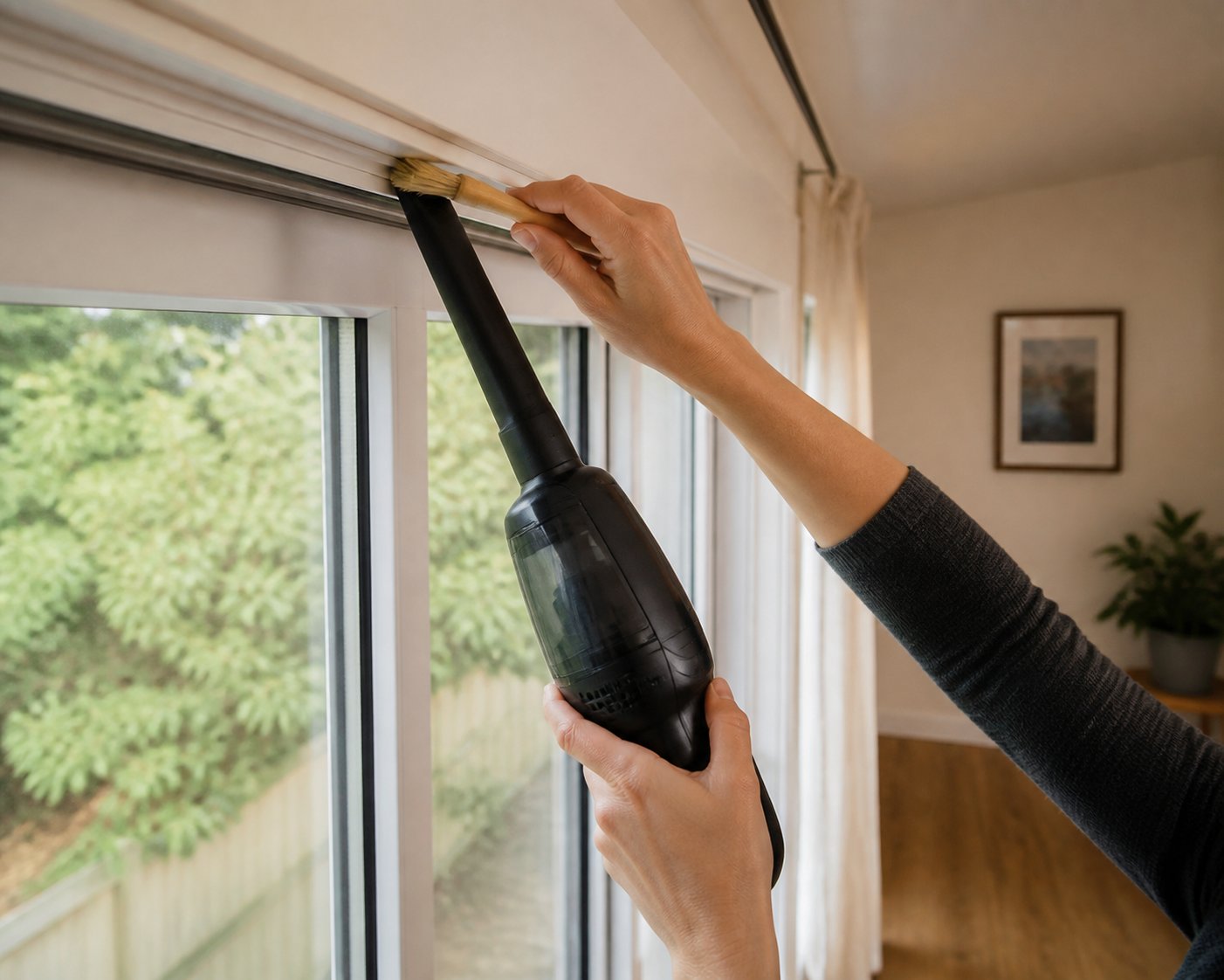 annual cleaning of concealed trickle vents with a narrow brush and vacuum keeps airflow effective and prevents hidden blockages