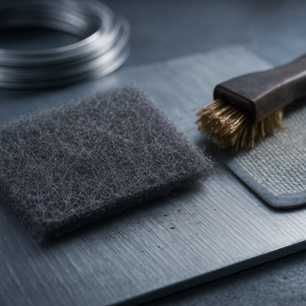 fresh abrasion and flux help aluminum accept solder