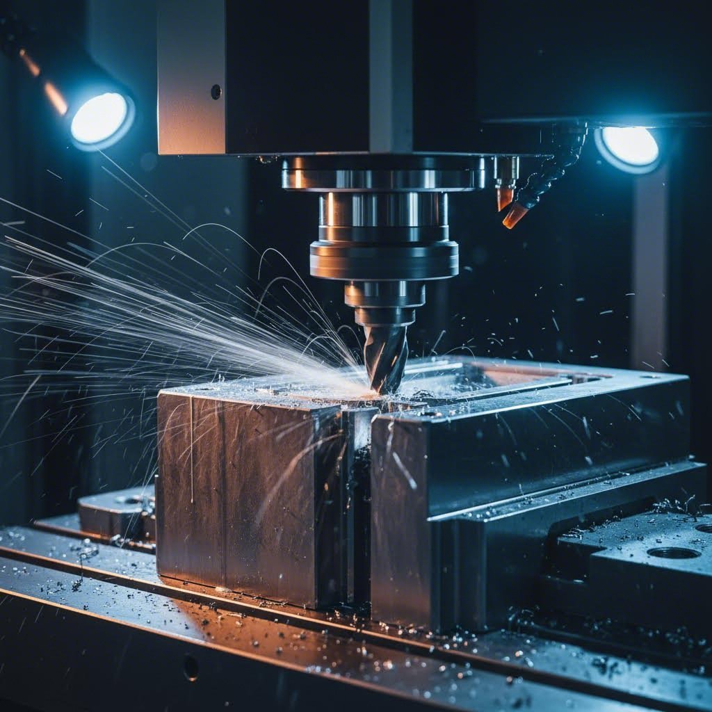 cnc machining transforms raw steel into precision die components with tight tolerances