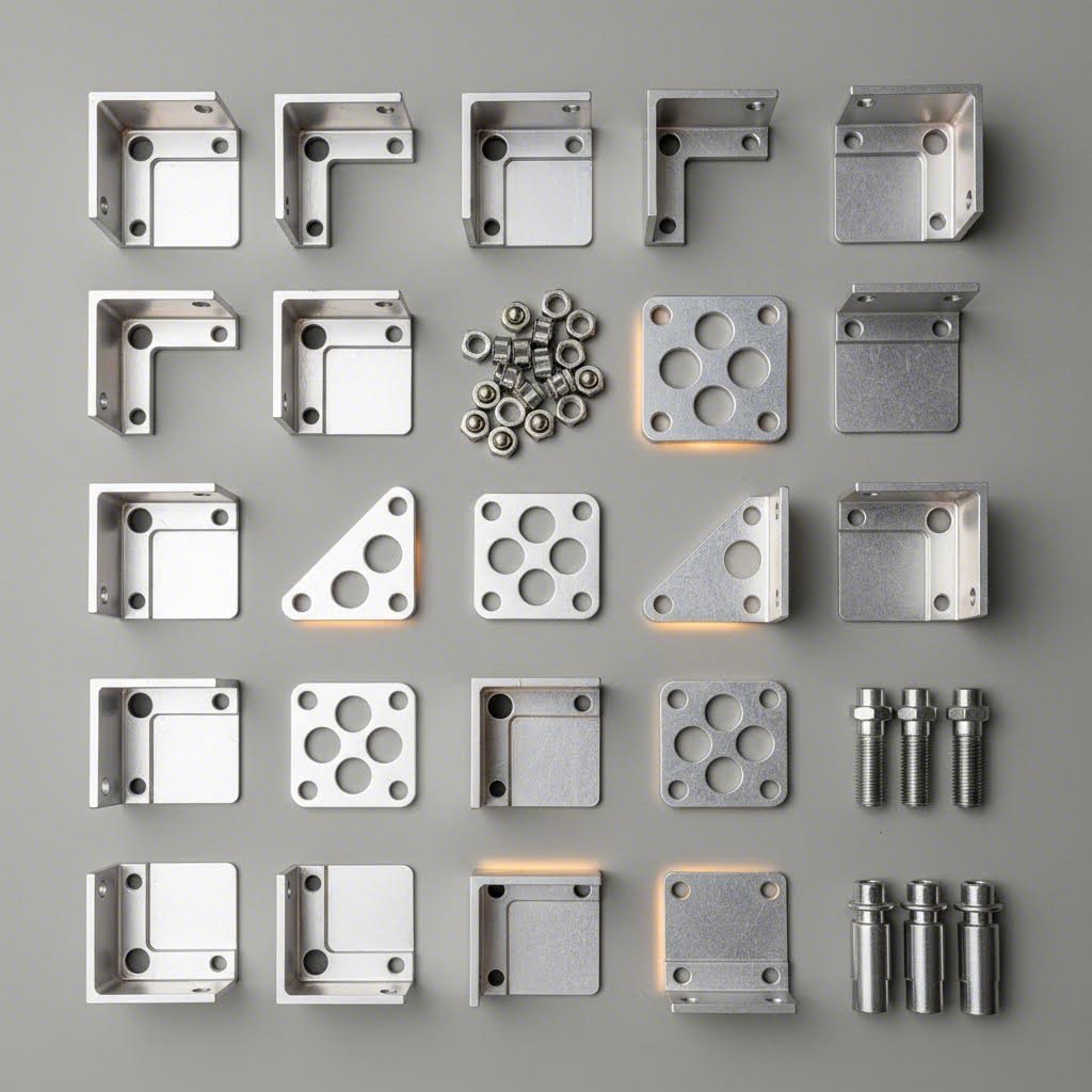 essential aluminum extrusion connectors and hardware for frame assembly