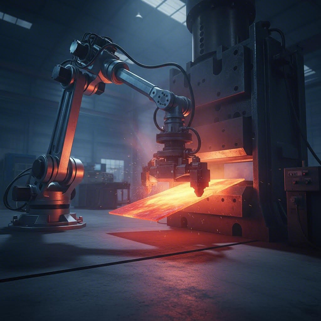 Visualization of warm stamping process with thermal gradients improving titanium formability