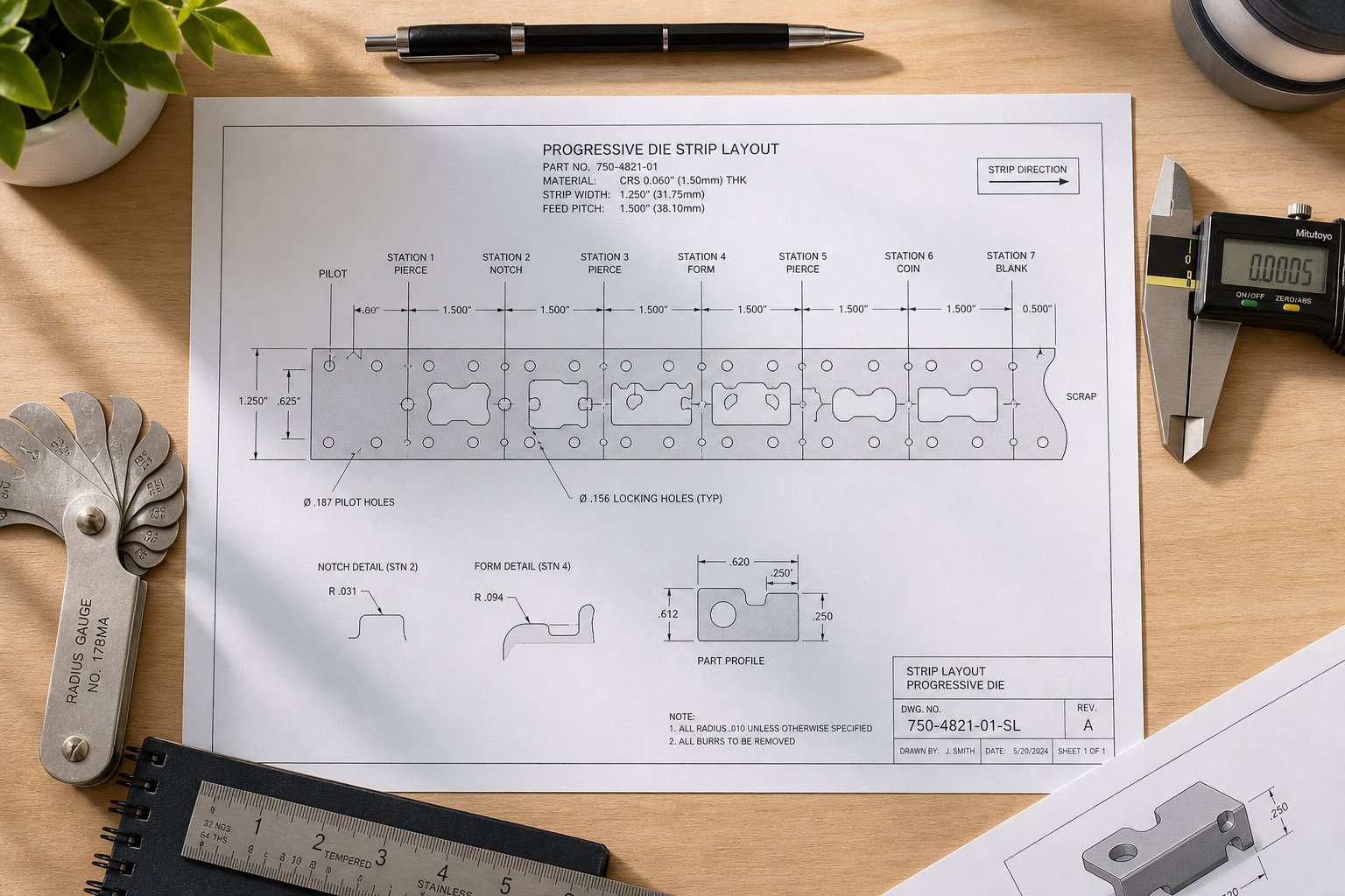 info-1-1 a structured bypass notch design workflow from interference mapping to final documentation ensures reliable strip feeding at production speed