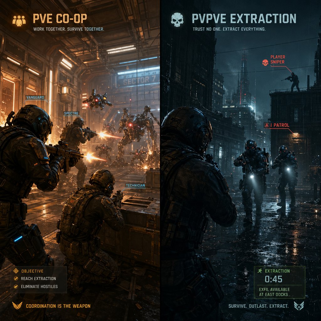 pve in extraction shooters blends ai combat with real player threats unlike traditional co op genres