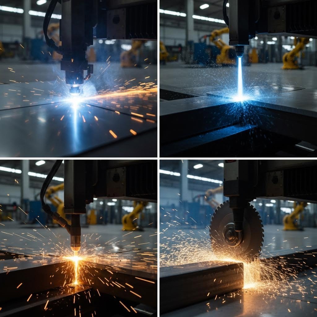 overview of metal cutting technologies including laser waterjet plasma and precision sawing