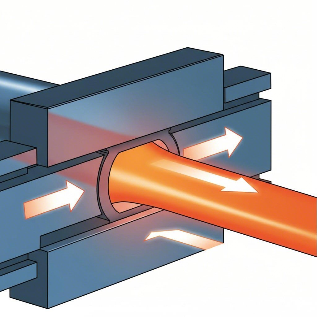 material flow dynamics during aluminum extrusion through precision die openings
