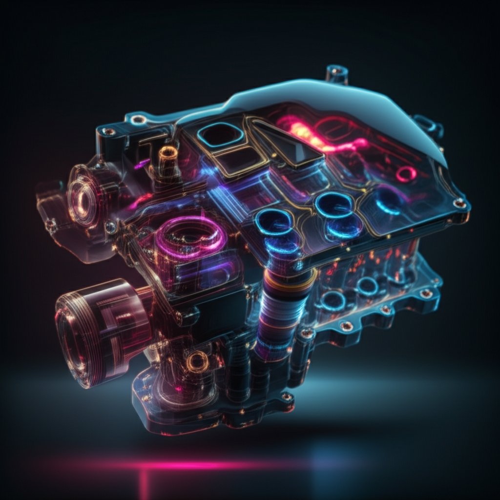 digital analysis of an automotive component showing potential defects like weld lines and air traps