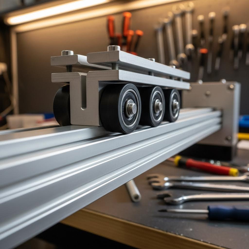 linear motion components integrated with aluminum extrusion frames