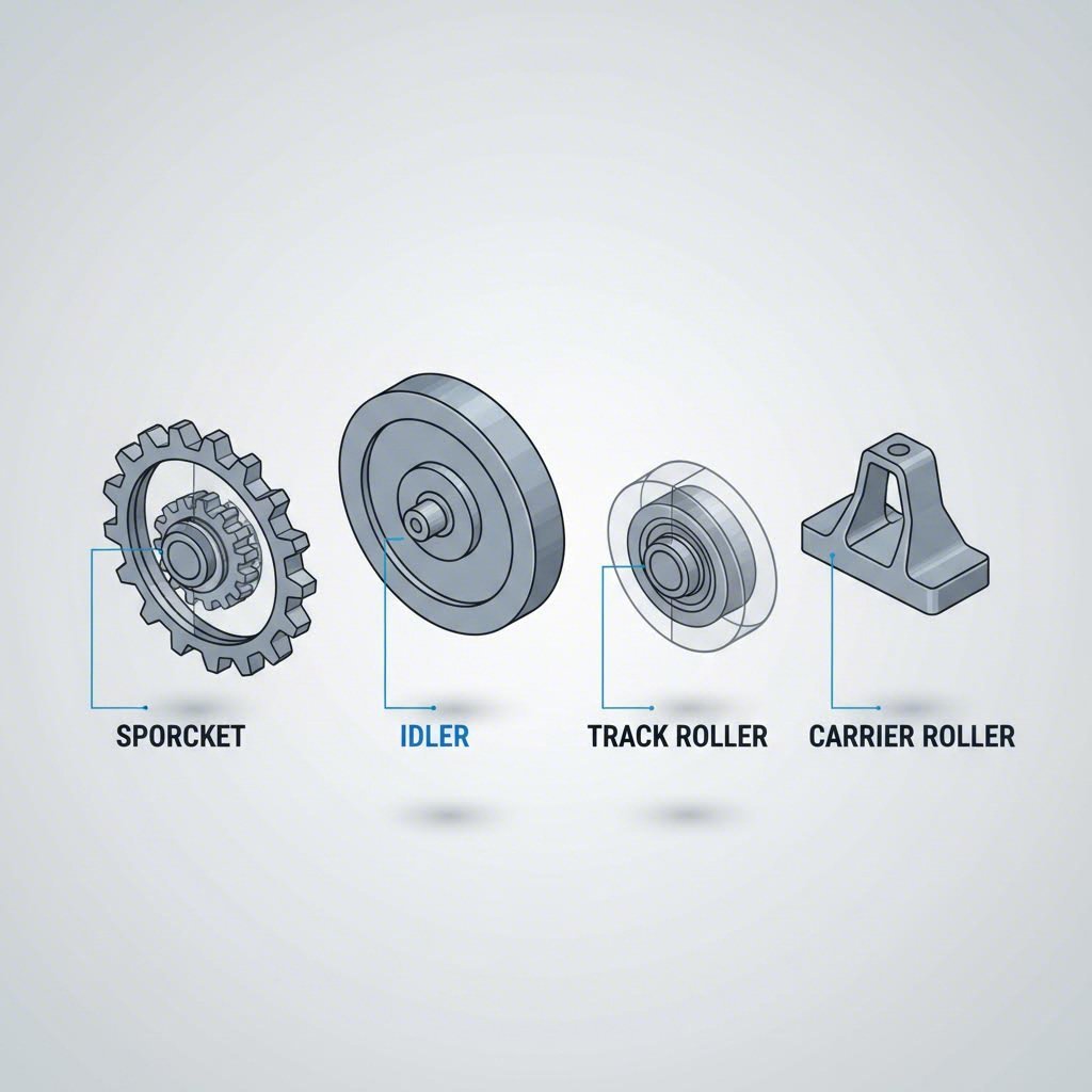 Essential Excavator Undercarriage Components Explained Doozergroup Essential Excavator Undercarriage Components Explained Doozergroup