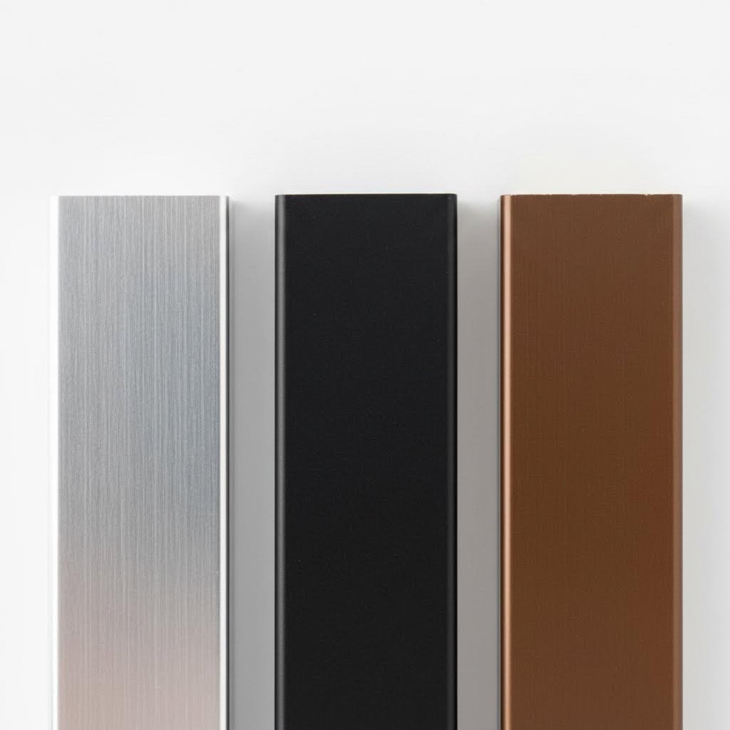 aluminum frame surface treatments including anodizing and powder coating options
