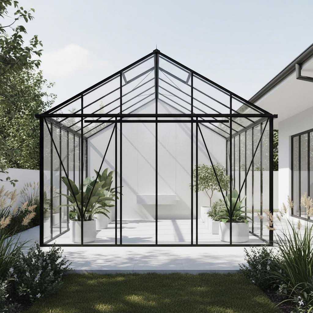 aluminum glazing extrusions in greenhouse construction application