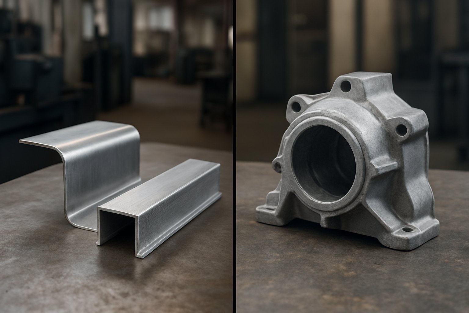 wrought and cast aluminum serve different fabrication needs