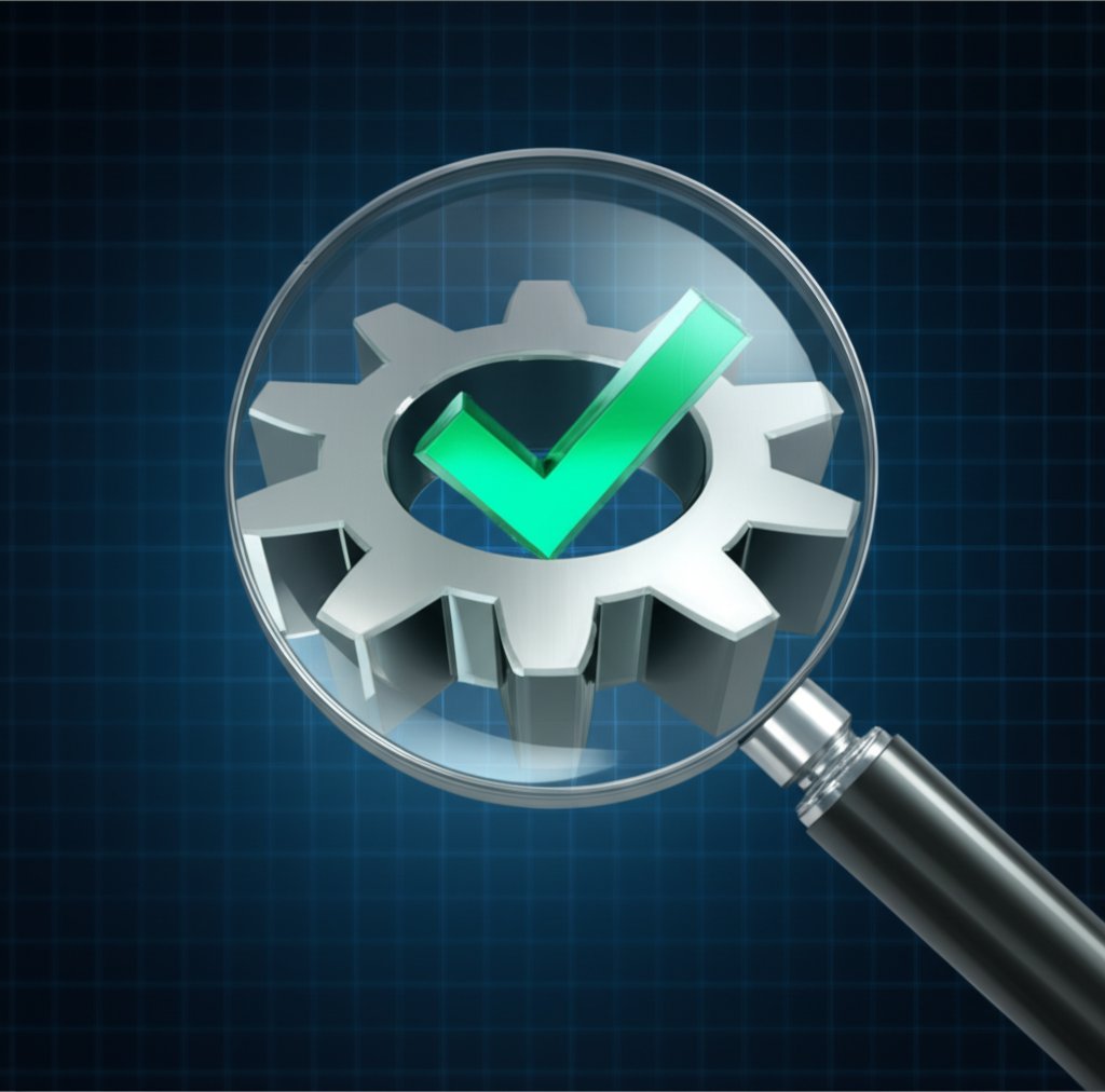 symbolic representation of quality control and dfm in manufacturing