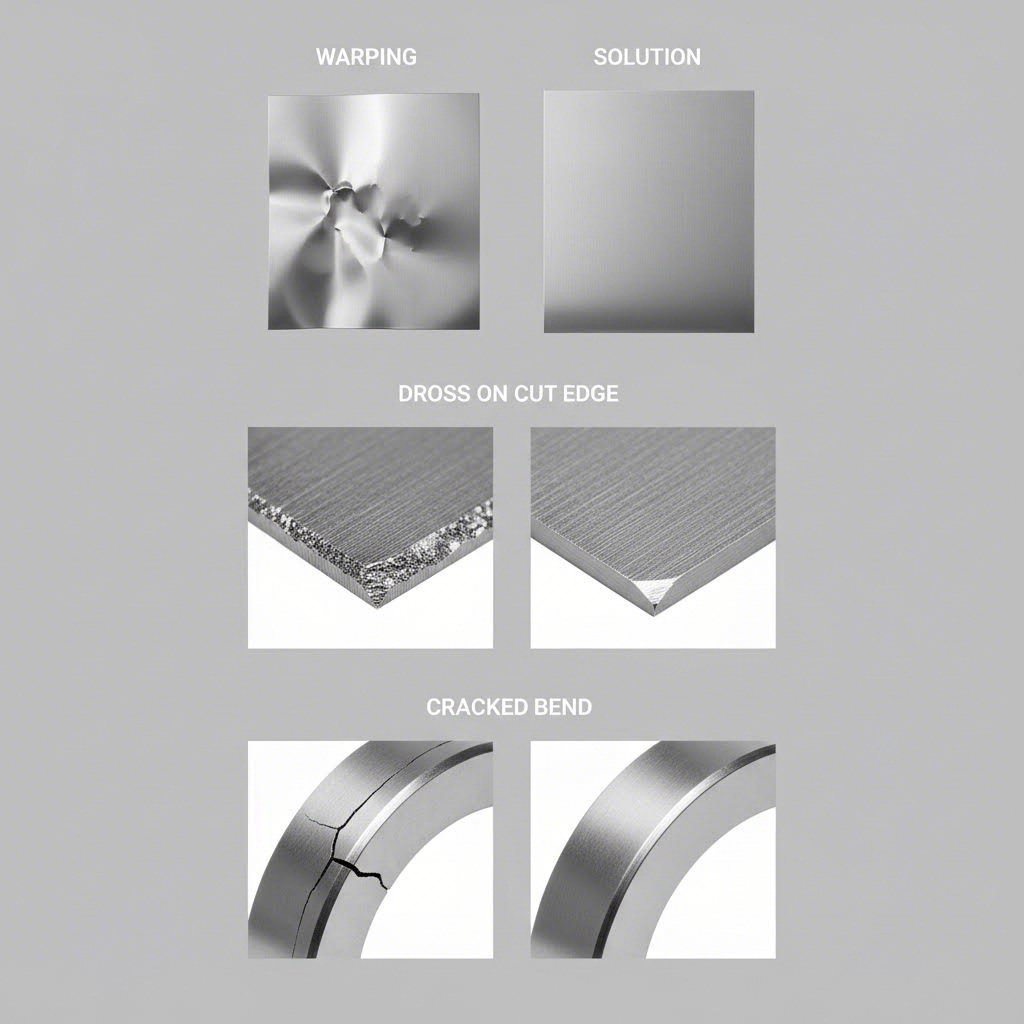 common fabrication defects and their corrected results warping dross and cracking