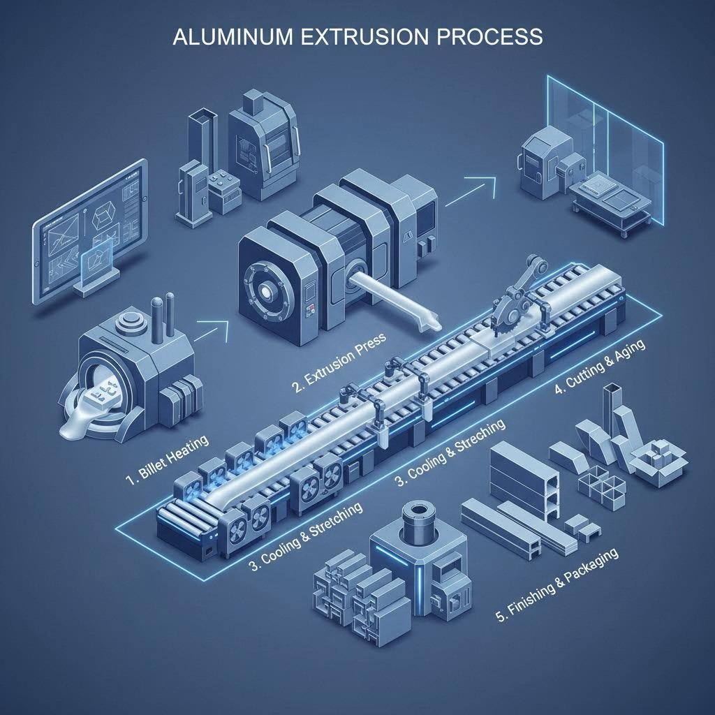 the aluminum extrusion prototyping workflow from design to finished part