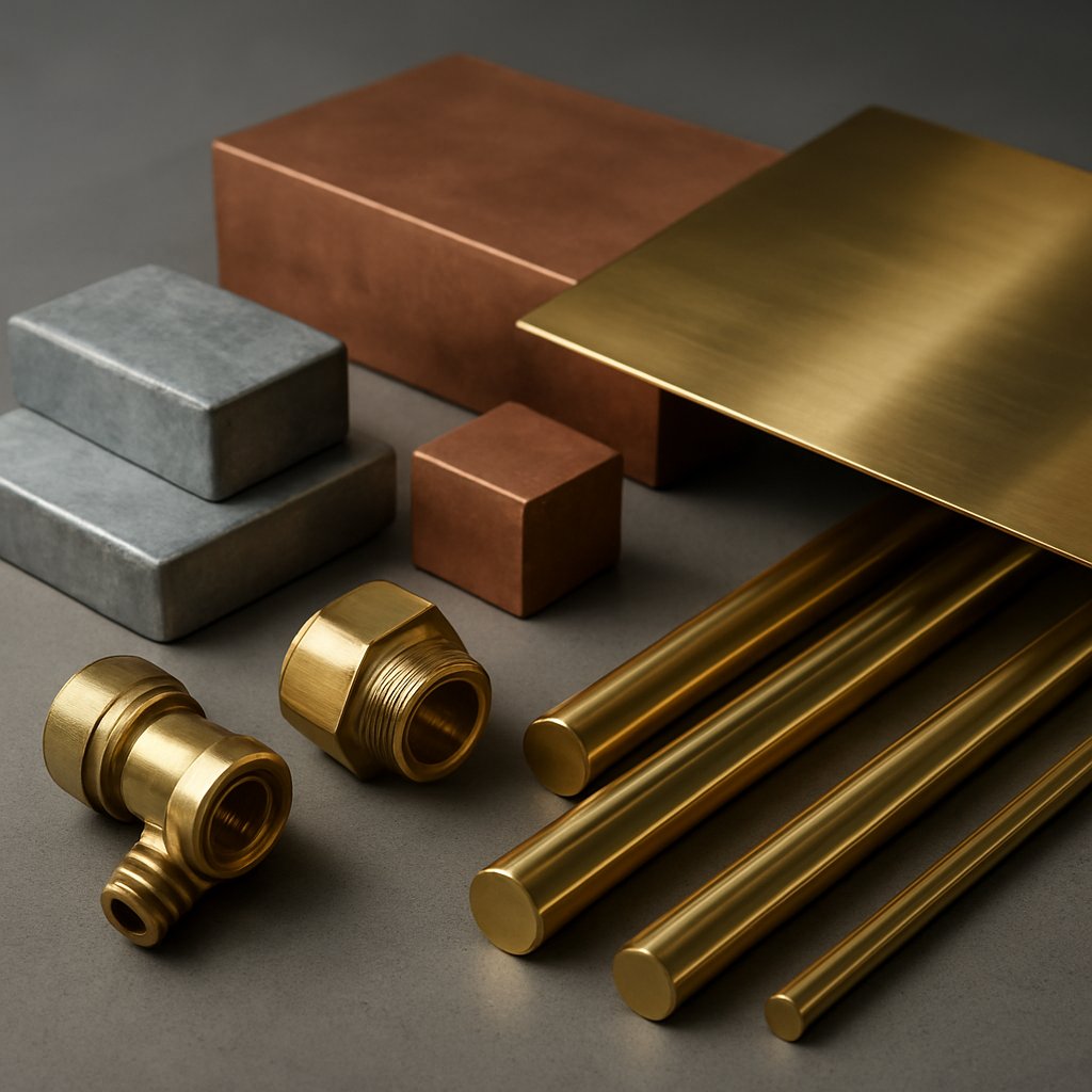brass is mainly made from copper and zinc with some grades using small added metals