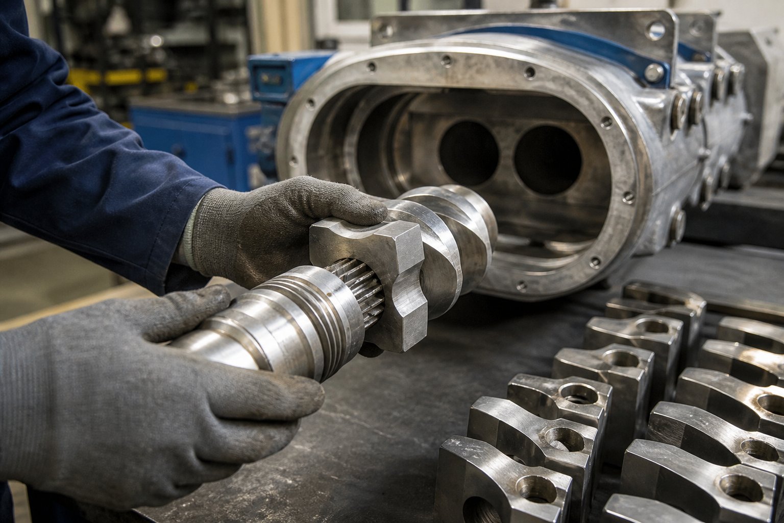 swapping a kneading block during a screw pull %E2%80%94 modular twin screw elements enable rapid profile troubleshooting