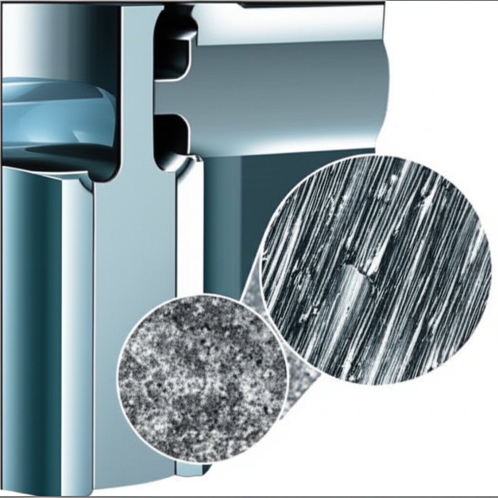 diagram showing the superior grain flow in a forged part compared to a cast alternative