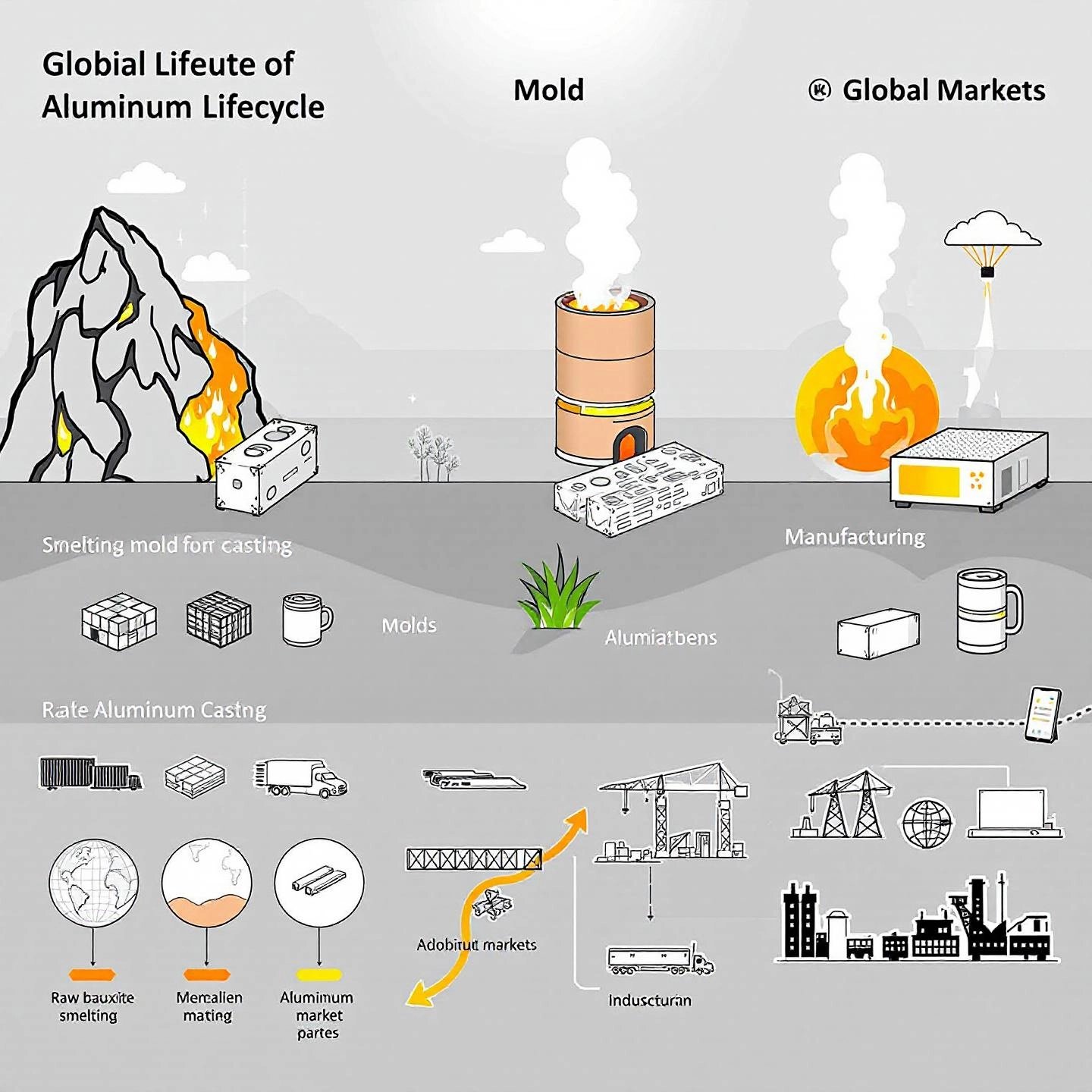aluminum's journey from raw material to finished products across global industries