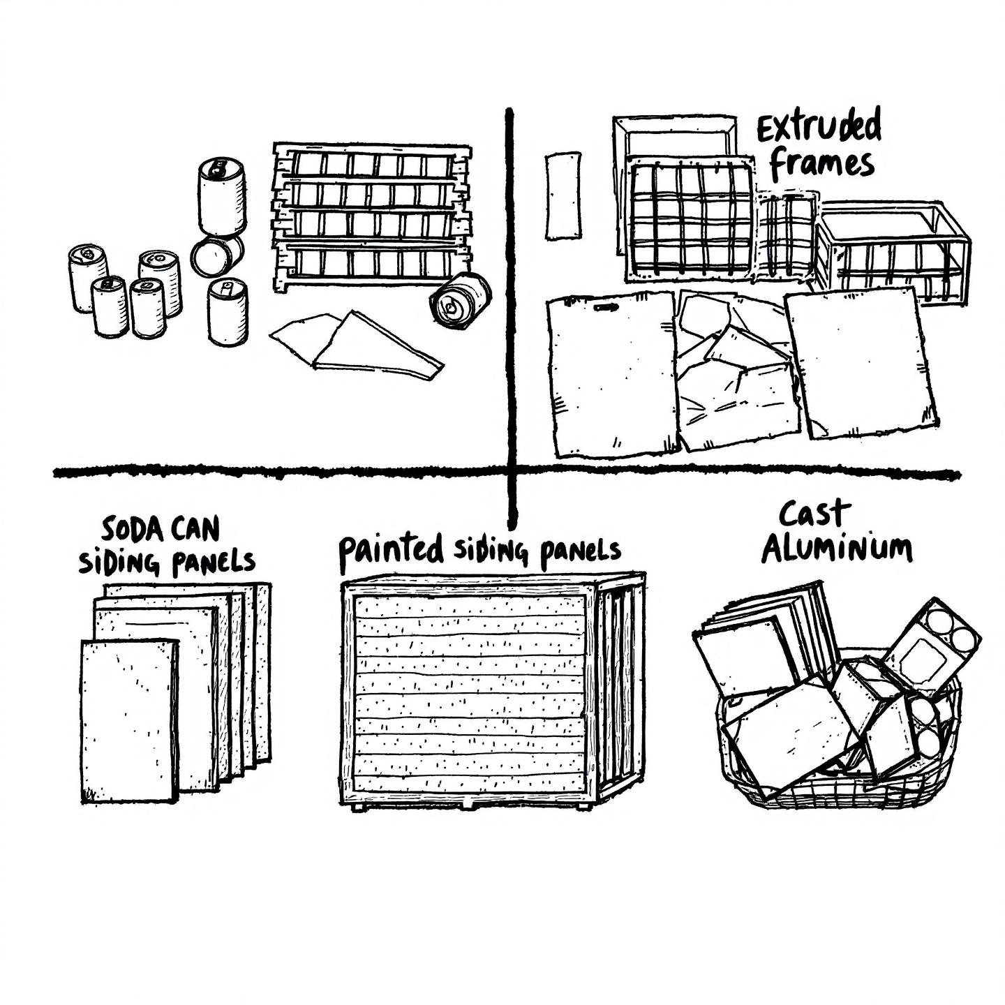 common scrap aluminum types and their grading for value
