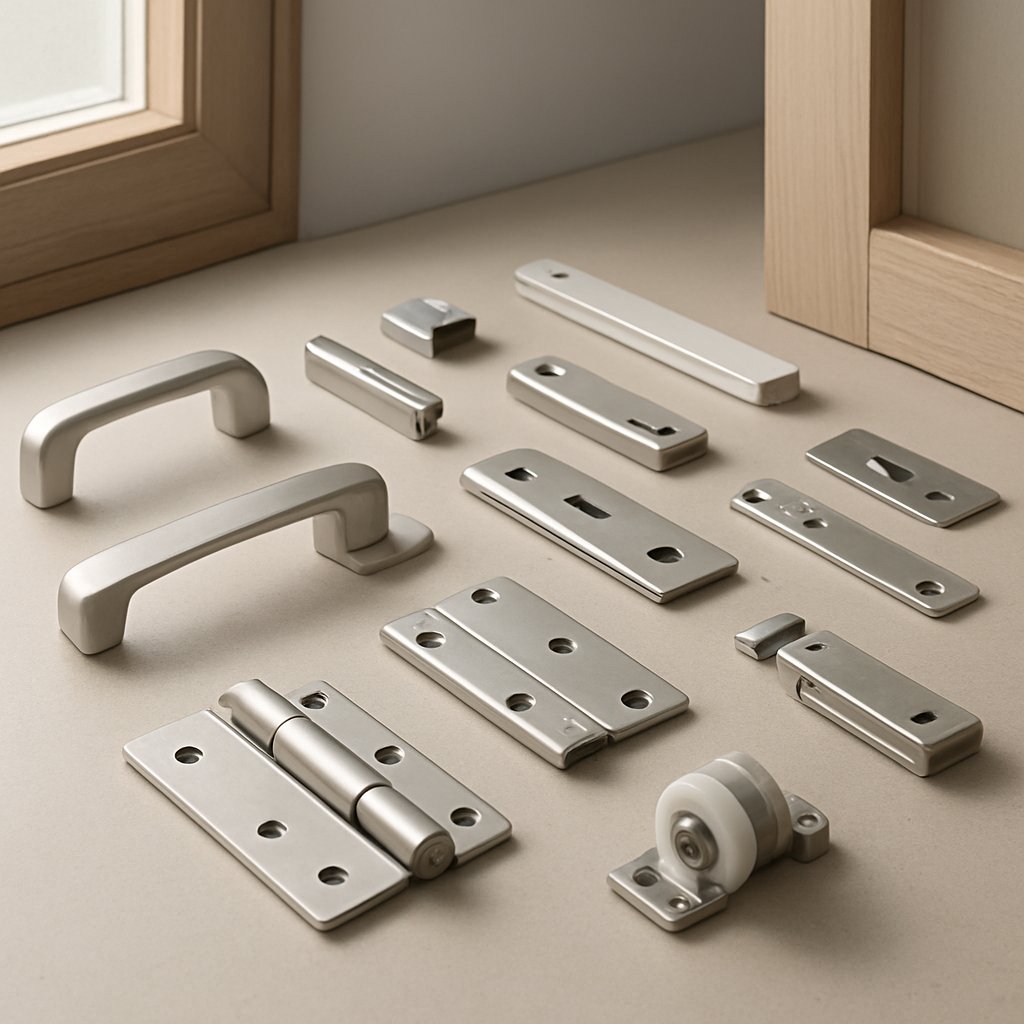 window and door hardware grouped by function