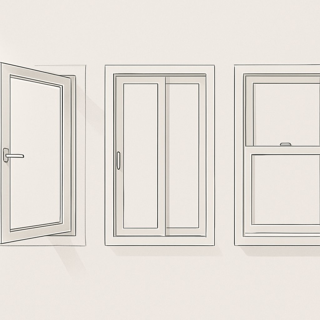 window hardware varies by opening style