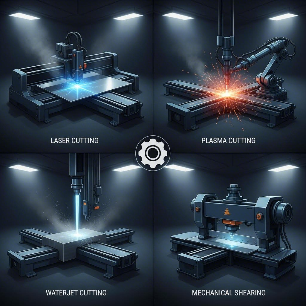 overview of steel cutting technologies laser plasma waterjet and mechanical methods
