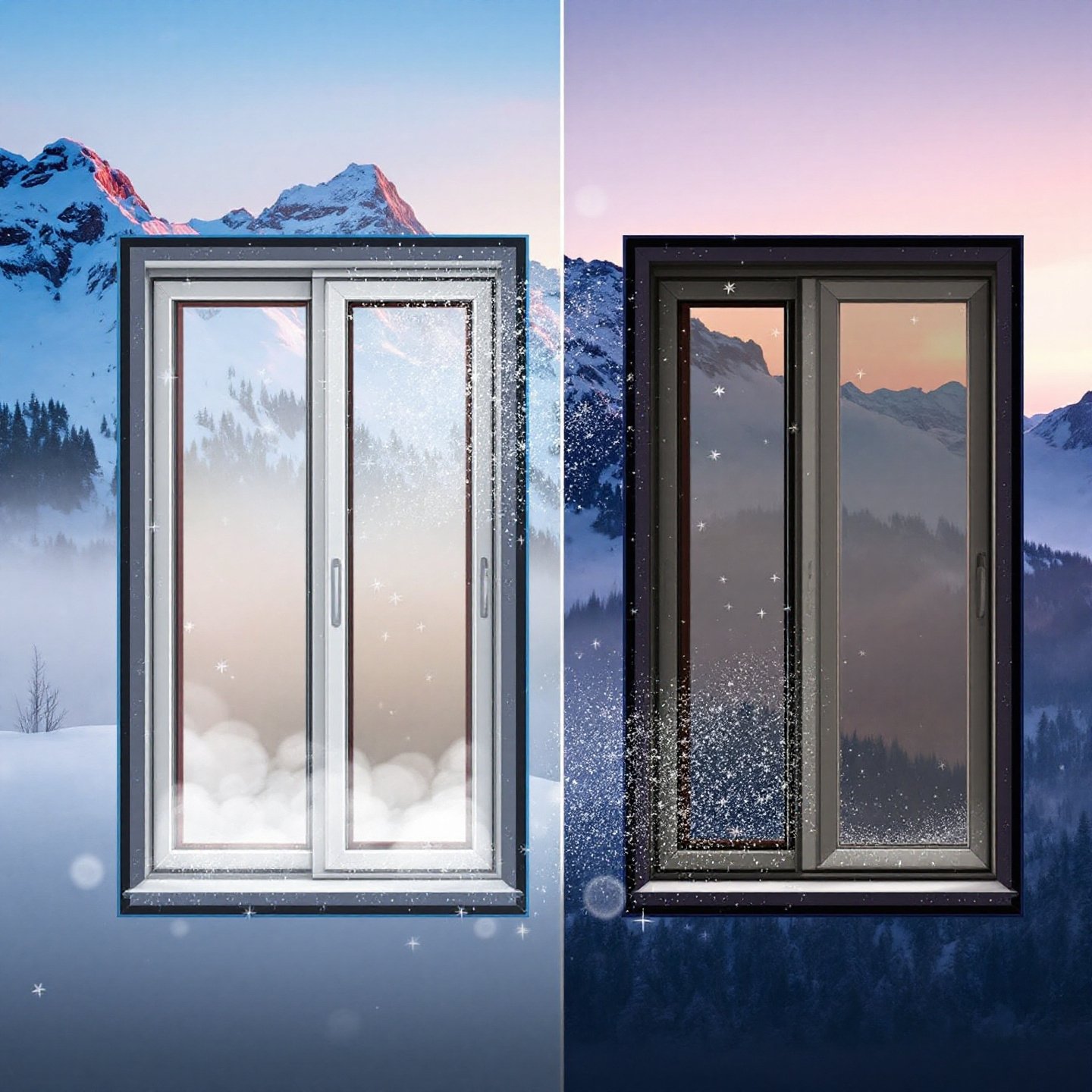 comparison of double and triple glazing emphasizing thermal and noise reduction benefits