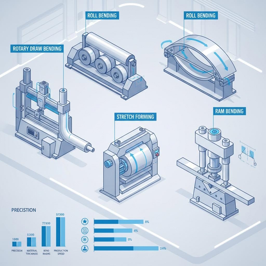 four primary aluminum bending machine types used in profile fabrication