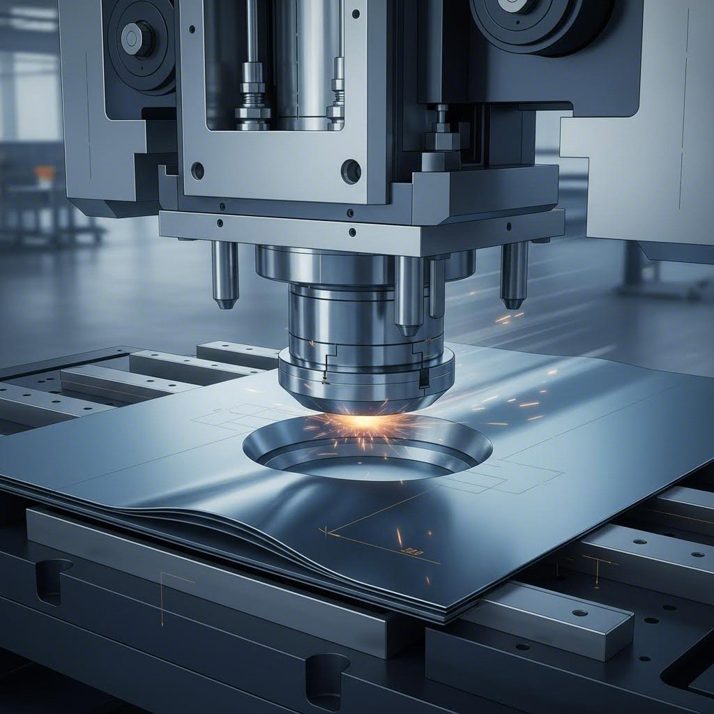 press stroke dynamics during the simultaneous blanking and piercing cycle