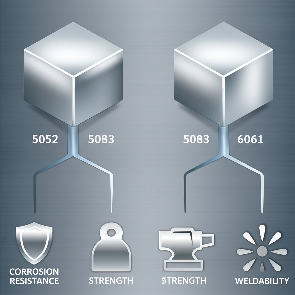 comparing key properties of marine aluminum alloys 5052 5083 and 6061