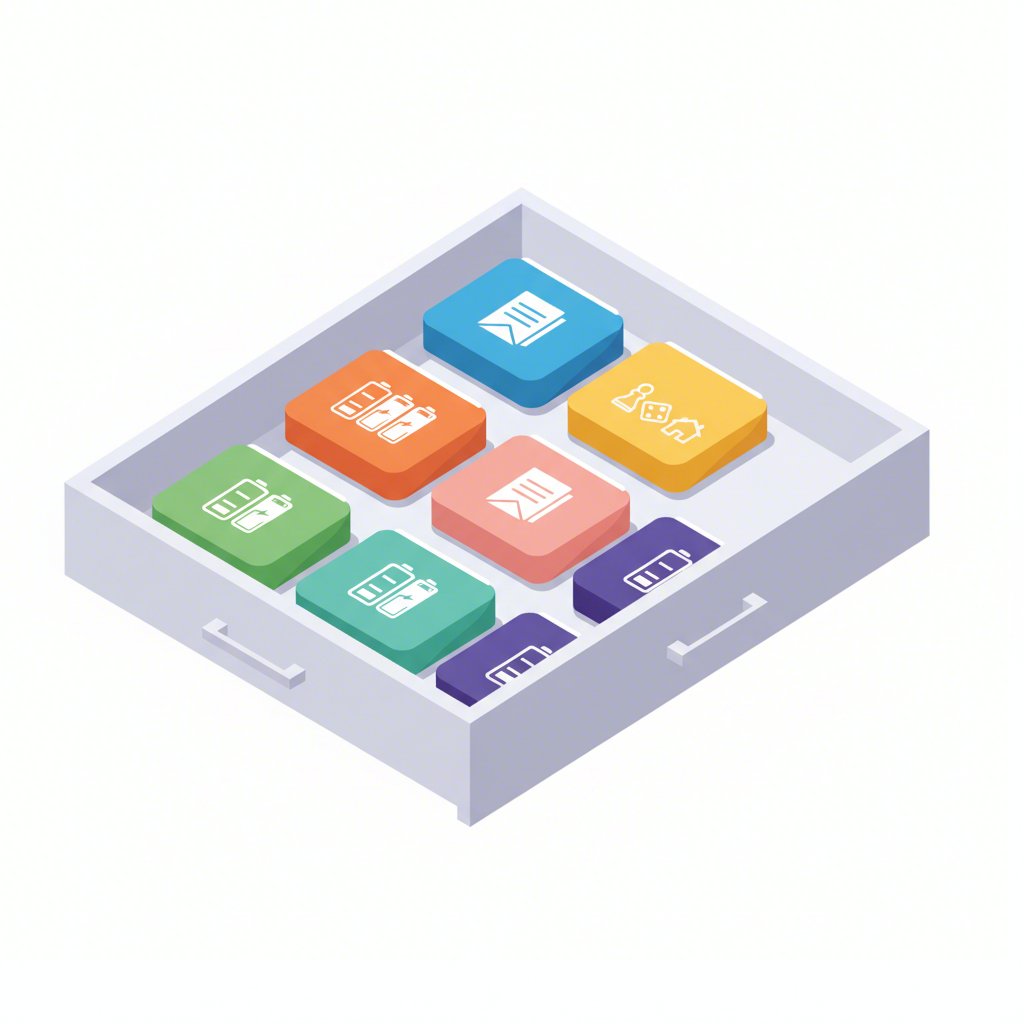 using pencil pouches to create modular organization systems in drawers