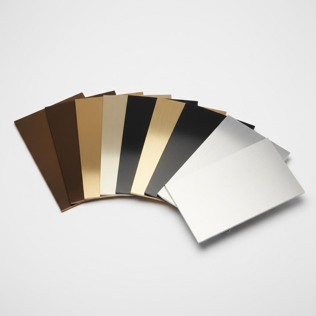 anodized 6063 aluminum finishes available in diverse architectural colors