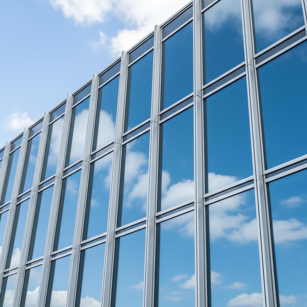 aluminum extrusions create sleek energy efficient glass framing systems for modern architecture