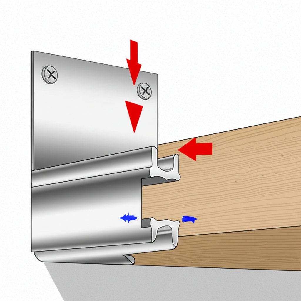 aluminum c channel used as a structural beam with load and support points