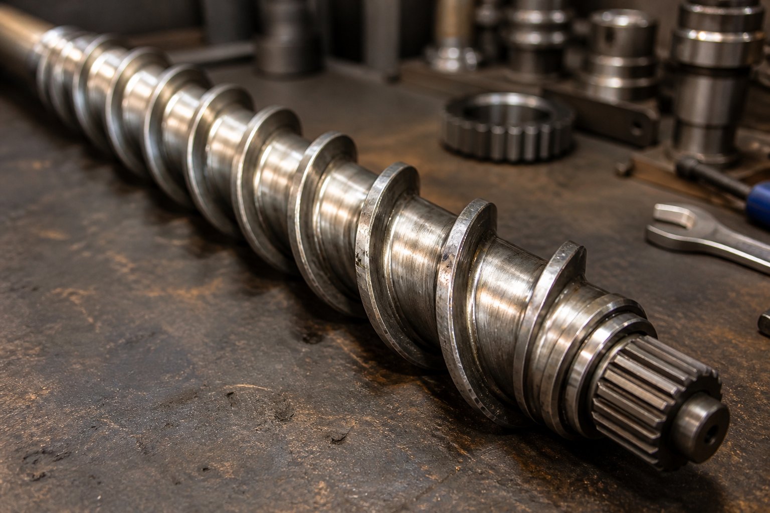 worn screw flights reduce pumping efficiency and melt quality regular inspection prevents costly unplanned downtime