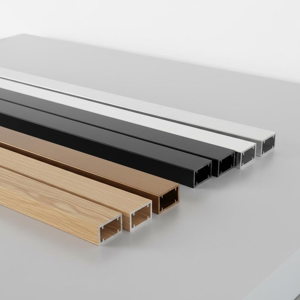 range of surface finish options available for aluminum u channel profiles