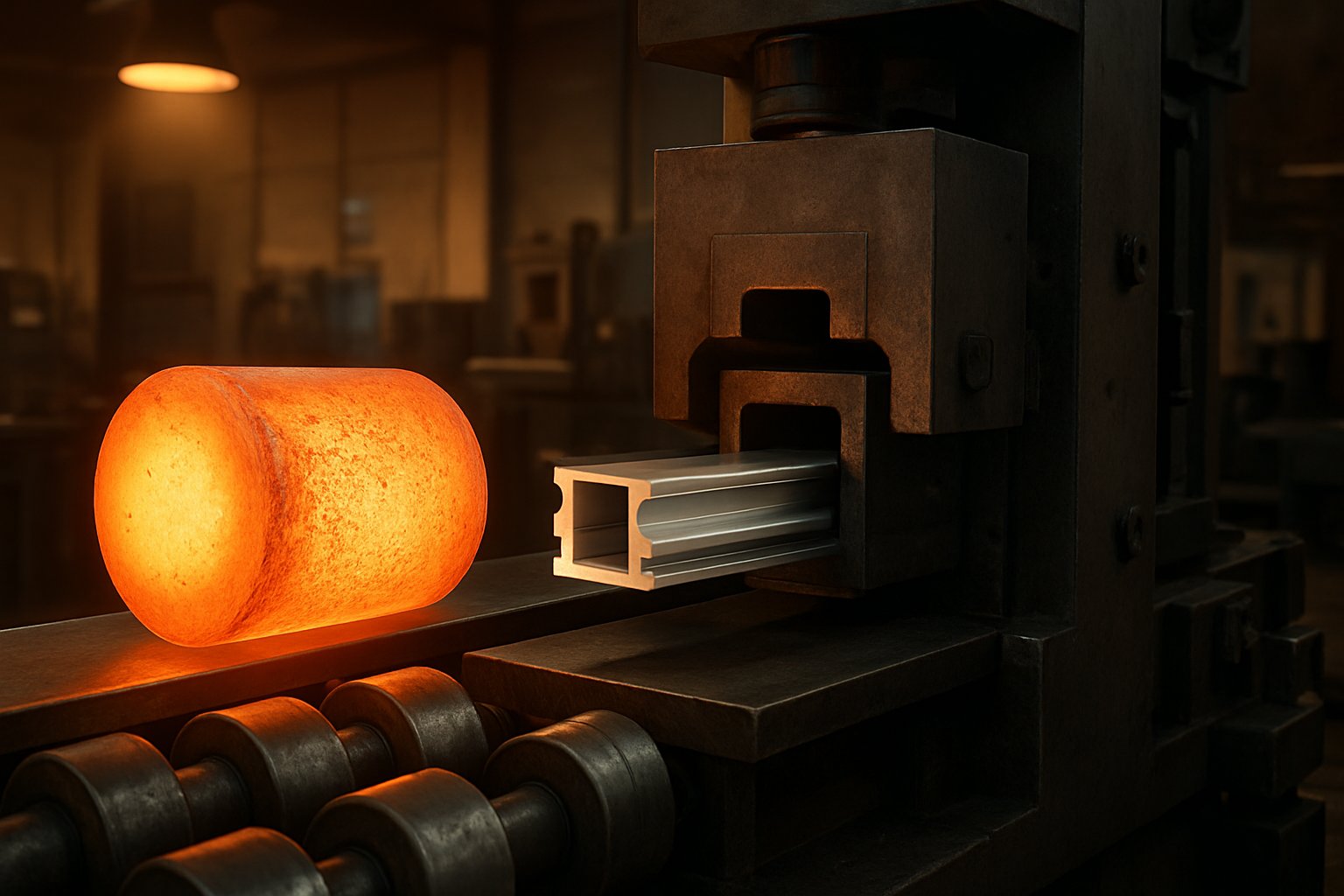 base aluminum extrusion cost drivers from billet to press output