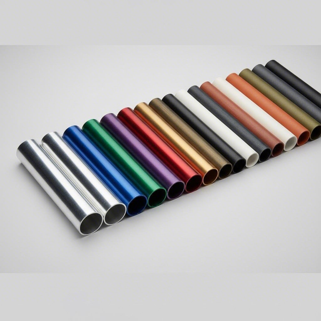 various surface treatment options available for circular aluminum extrusions
